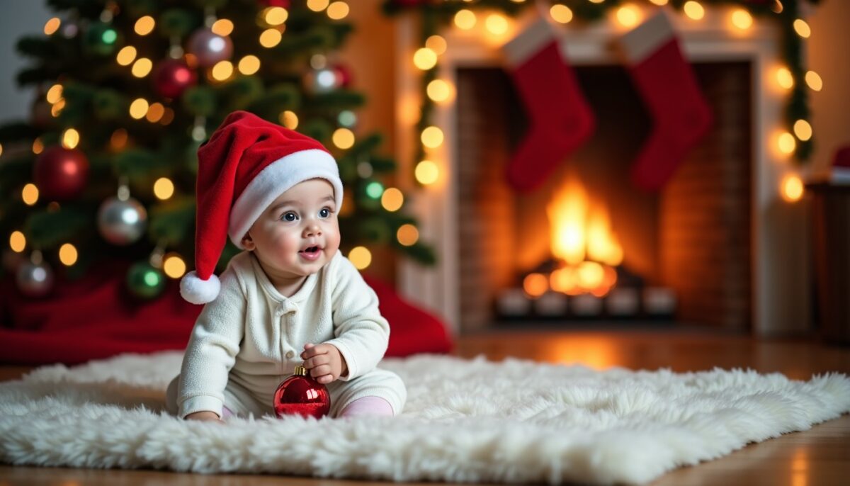 Top 15 des idées créatives pour des photos de Noël inoubliables avec votre bébé