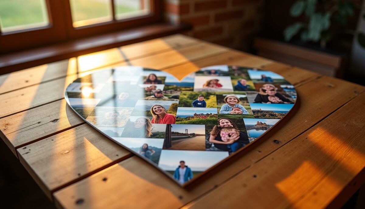 Créer un cœur original en assemblant vos photos préférées
