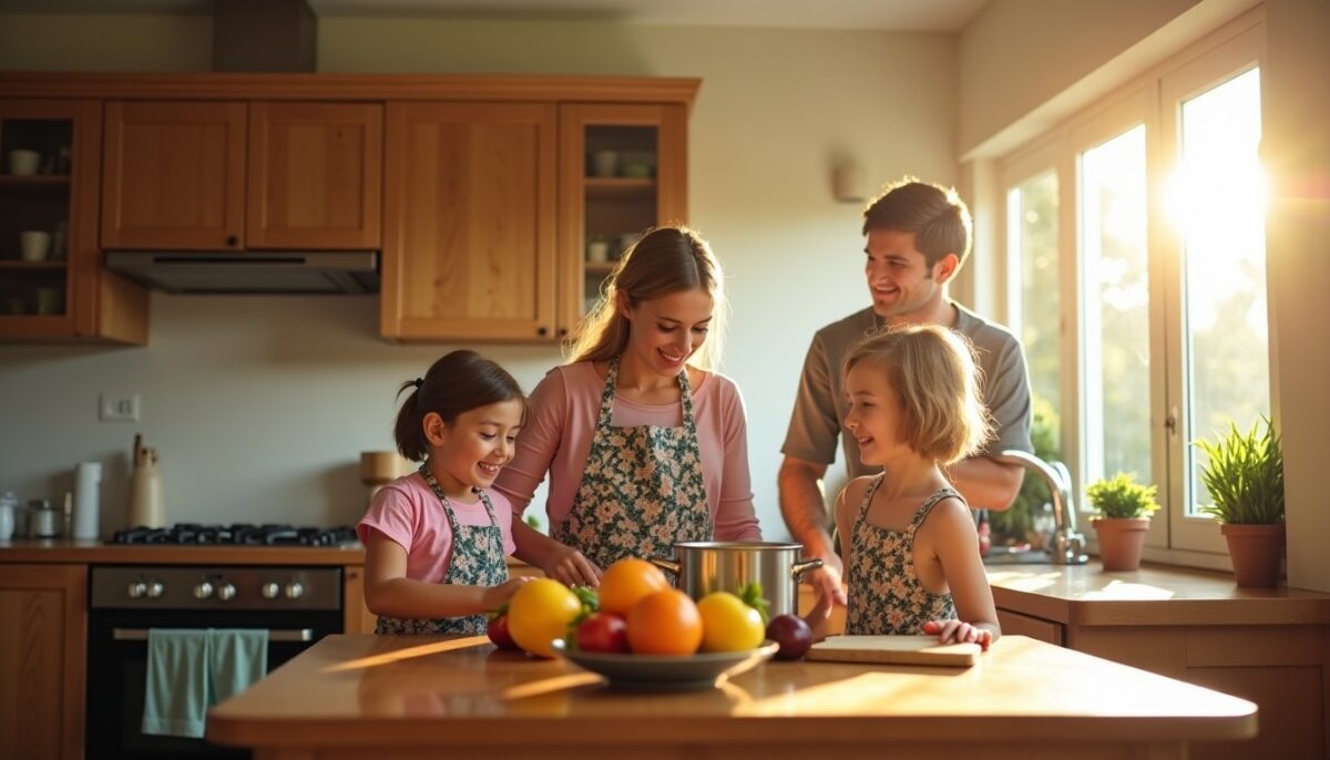La cuisine : scène privilégiée des instants magiques en famille