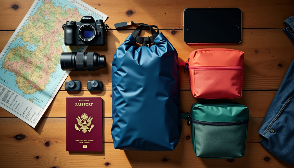 Premier voyage organisé : débuter avec une pochette imperméable et deux cubes